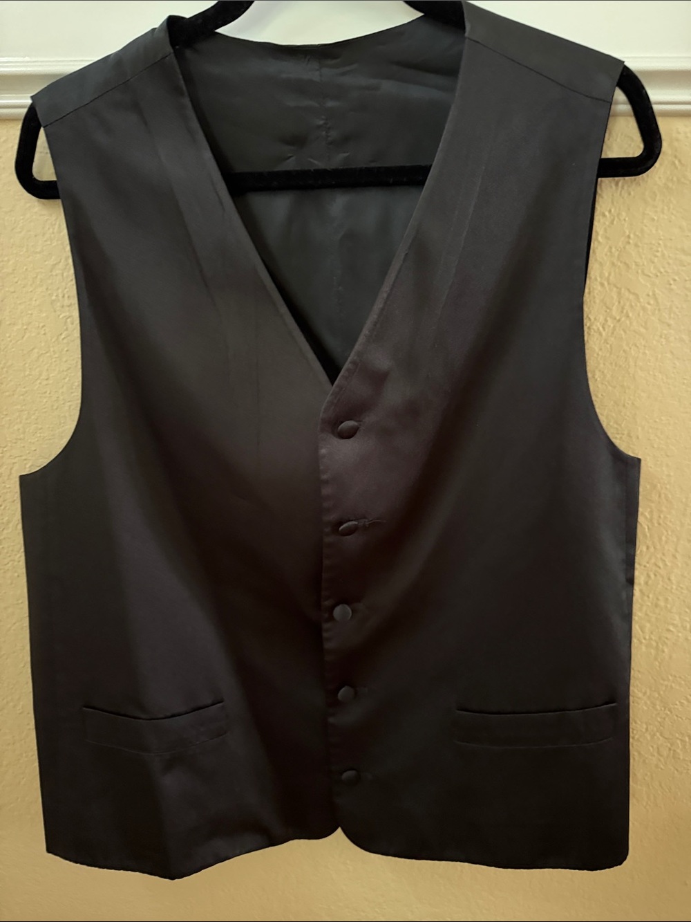 Classic Black V-Neck Dress Vest